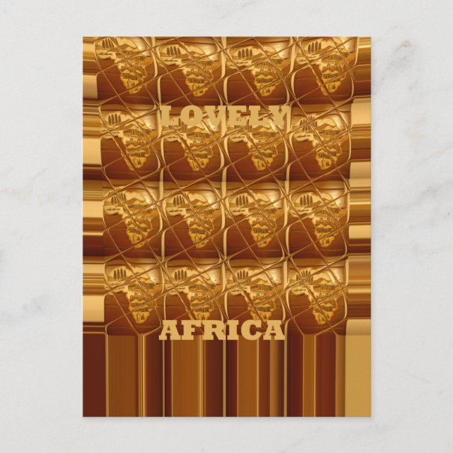 Golden Heart of Afrika Vykort (Framsida)