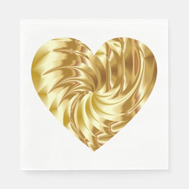 Golden Heart Pappersservett (Framsidan)