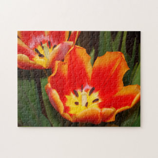 Golden Heart Tulip Puzzle, 11" x 14", 252 pieces Pussel