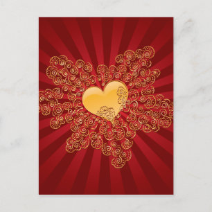 Golden Heart Vykort