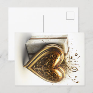 Golden Heart-vykort Vykort