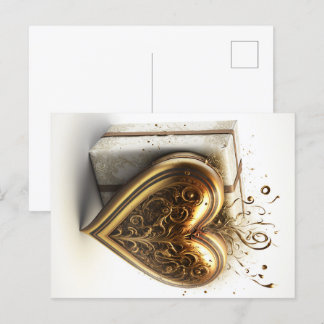 Golden Heart-vykort Vykort