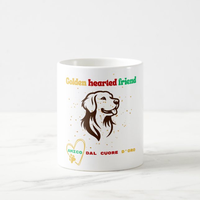 Golden Hearted Friend | Amico dal Cuore d'Oro Kaffemugg (Center)