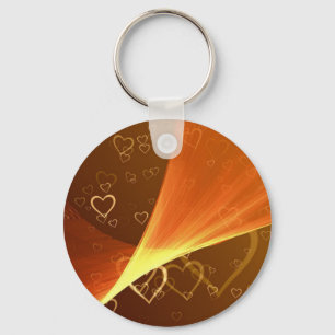 Golden Hearts Keychain Nyckelring
