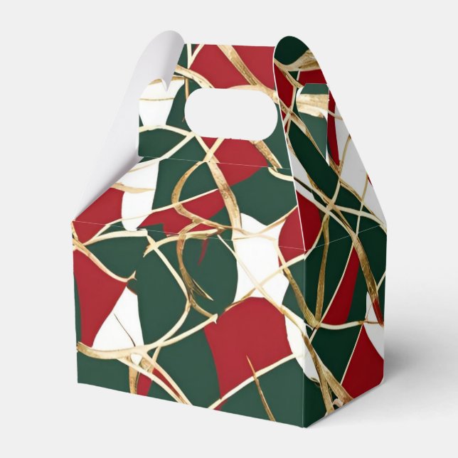 Golden Helgdag Elegance-julfavoritruta Presentaskar (Baksidan Sidan)