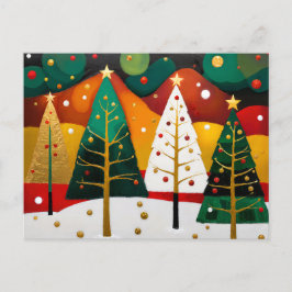 Golden Helgdag Grove Helg Vykort