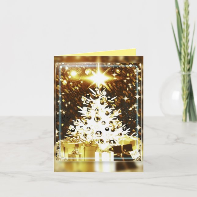 Golden Helgdag Moments Helgkort (Framsida)