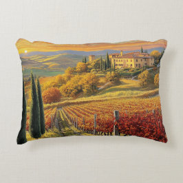 Golden Hillside Vineyard – Rectangular Pillow Prydnadskudde