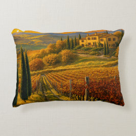 Golden Hillside Vineyard – Rektangulär Kudd Prydnadskudde