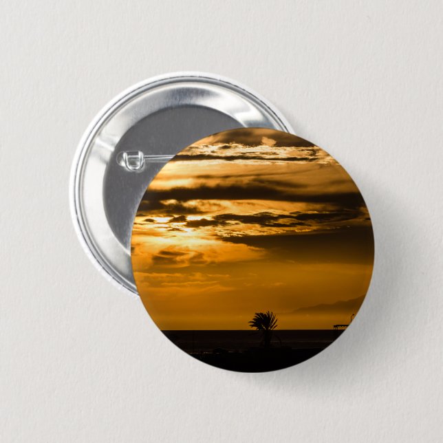 Golden Himlar Knapp (Framsida & baksida)