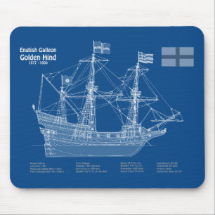 Golden Hind - Frakt Blueprint Plans ABD Musmatta