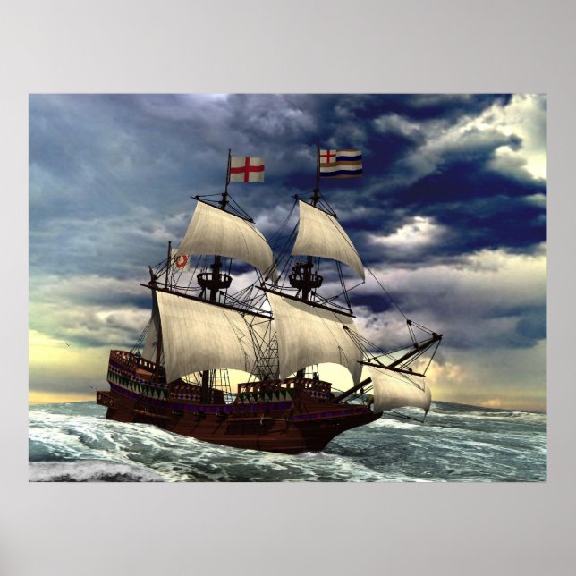 Golden Hind Poster (Framsidan)