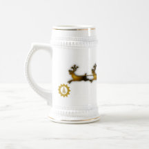 Golden Hjort jul Jultomten Sledge