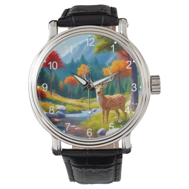 Golden Hjort permanent i The Forest-987679 Armbandsur (Framsida)