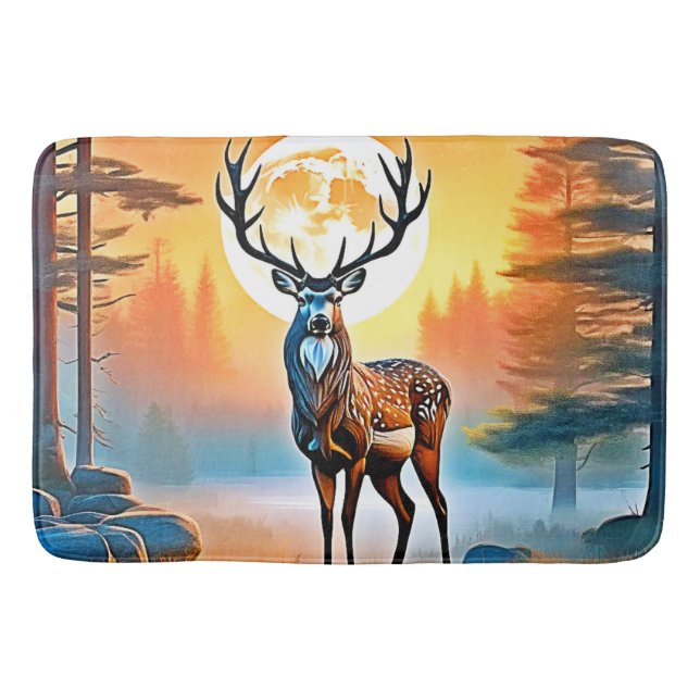 Golden Hjort Twilight-topp Badrumsmatta (Framsidan)