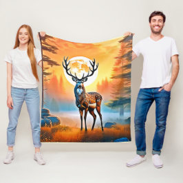 Golden Hjort Twilight-topp Fleecefilt