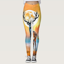 Golden Hjort Twilight-topp Leggings