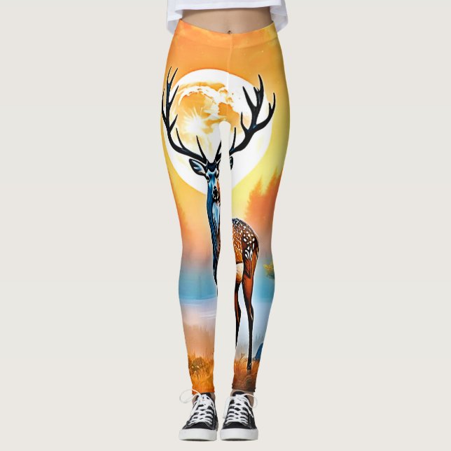 Golden Hjort Twilight-topp Leggings (Framsida)