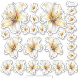 Golden Honey Fairy World – 4a -  Blommor Ark  Klistermärken