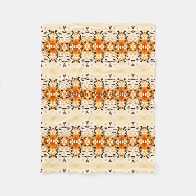 Golden honey Fleece Blanket (Framsidan)