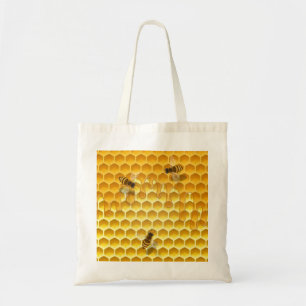 Golden Honeycomb med Anpassadet Honeybees Tygkasse