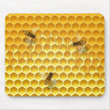 Golden Honeycomb med Bees Anpassade Small