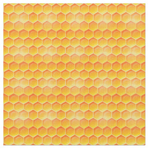 Golden Honeycomb Mönster Tyg