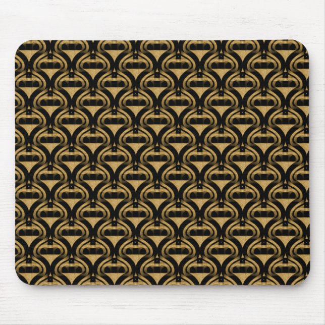 Golden Honro Retro Coola Mousepad Musmatta (Framsidan)