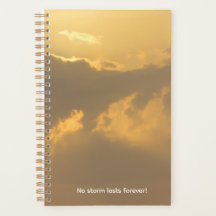 Golden Horizon - Serene Sunset Clouds Planner