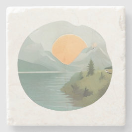 Golden Horizon: Solnedgång vid Sjö Stenunderlägg