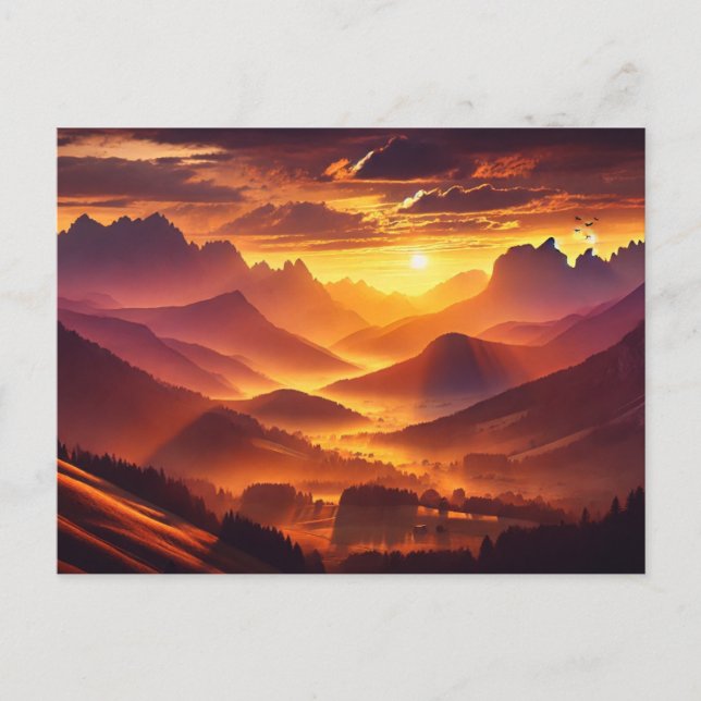 Golden Horizon - vykort (Framsida)