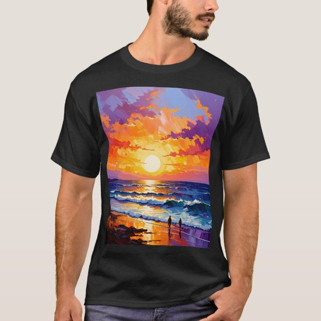 Golden Horizon Walk T Shirt (Framsida)