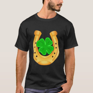 Golden Horseshoe 4Leaf Klöver Shirt T