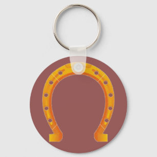 Golden Horseshoe Keychain Nyckelring