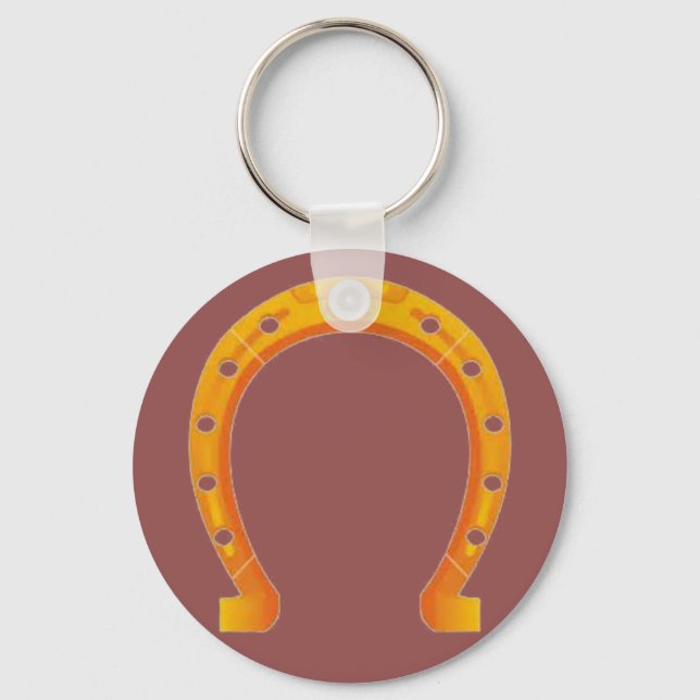 Golden Horseshoe Keychain Nyckelring (Framsida)