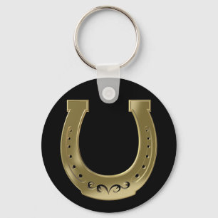 Golden horseshoe nyckelring