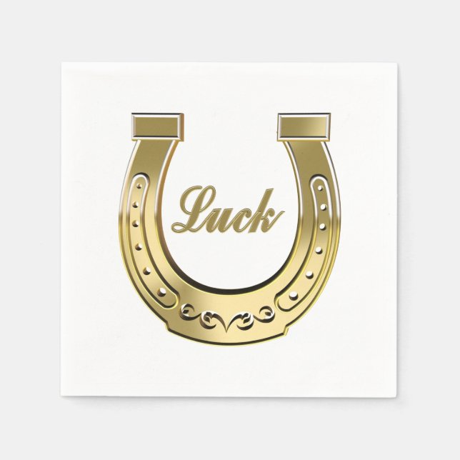 Golden horseshoe pappersservett (Framsidan)