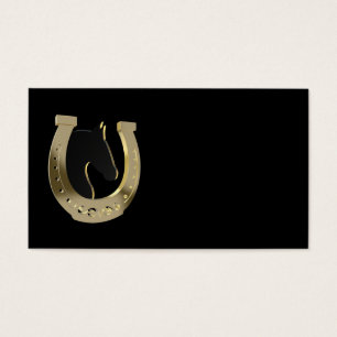 Golden horseshoe visitkort