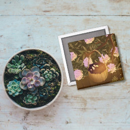 Golden Hour Blackberry Basket Magnetic Photo Magnet