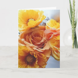 Golden Hour Bloom Greeting Card Kort