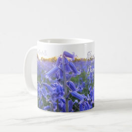 Golden Hour Bluebells - Personlig Mors dag Kaffemugg