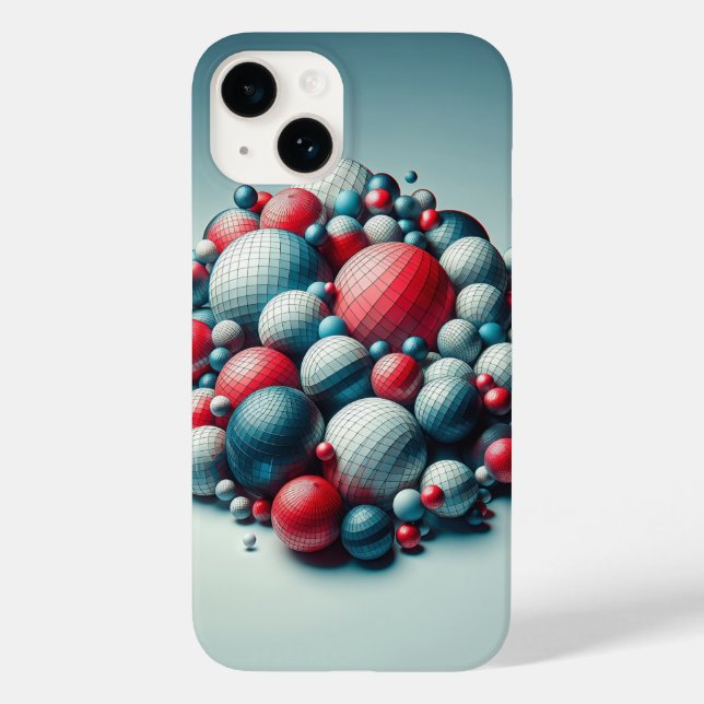 Golden Hour Cityscape Phone Case - Isometric 3D  (Baksida)