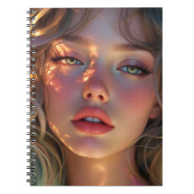 Golden Hour Dream - Radiant Angelic Porträtt