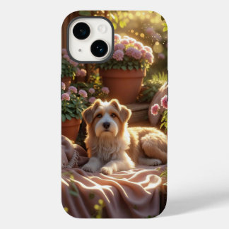 Golden Hour Garden Hund - Mysigt Pet Memory Scene