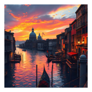 Golden Hour i Venedig Fototryck