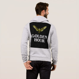 Golden Hour Motivational Text Minimalist Black T Shirt