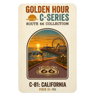Golden Hour Route 66 C-serien California Magnet