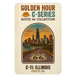 Golden Hour Route 66 C-serien | Illinois Magnet