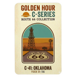 Golden Hour Route 66 C-serien | Oklahoma Magnet