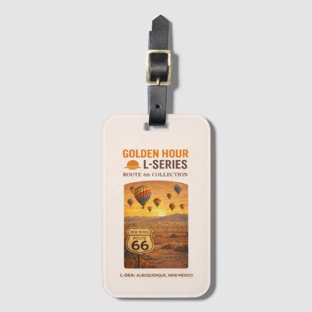 Golden Hour Route 66 L-serien | Albuquerque Bagagebricka (Framsida vertikal)